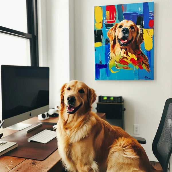 Custom 3D Embossed Canvas Painting-Graffiti-Blue Funk Canvas