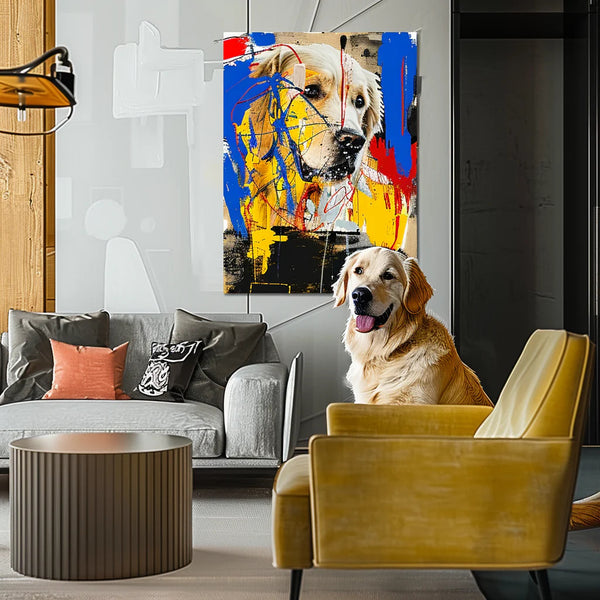 Custom 3D Embossed Canvas Painting-Graffiti-Blue Funk Canvas