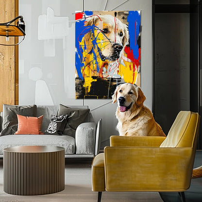 Custom 3D Embossed Canvas Painting-Graffiti-Blue Funk Canvas