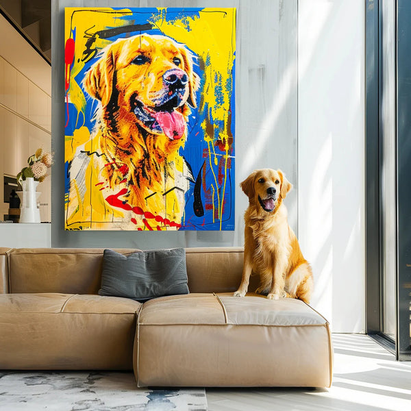 Custom 3D Embossed Canvas Painting-Graffiti-Blue Funk Canvas