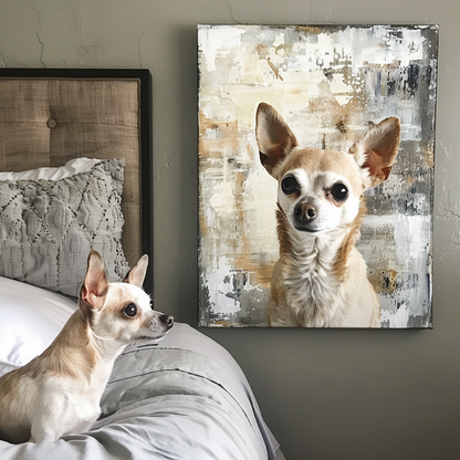 3D Embossed Canvas Painting Custom Pet Portrait Canvas Collection
