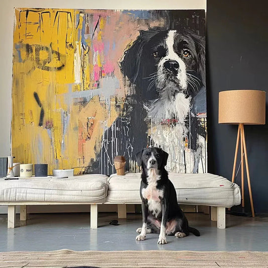 Custom 3D Embossed Canvas Painting-" Street Graffiti "