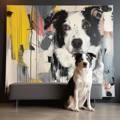 Custom 3D Embossed Canvas Painting-" Street Graffiti "