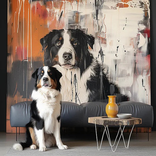 Custom 3D Embossed Canvas Painting-"The beast on fire"