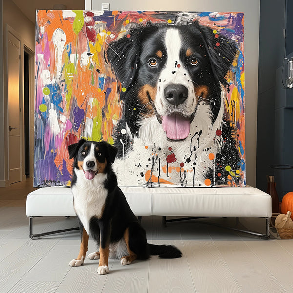 Custom 3D Embossed Canvas Painting-"Abstract Expressionism"