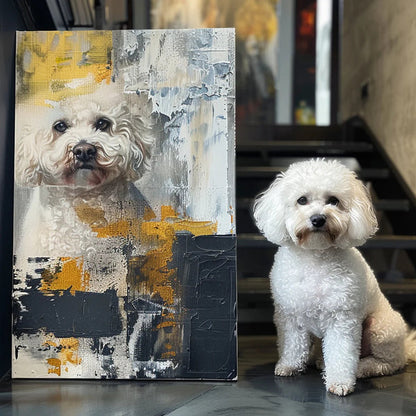 Custom 3D Embossed Canvas Painting-"Frosted Glass"