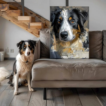 Custom 3D Embossed Canvas Painting-"Frosted Glass"