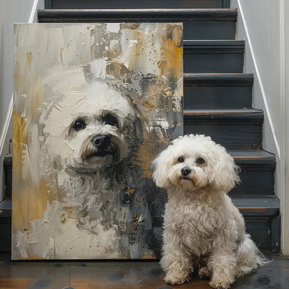 Custom 3D Embossed Canvas Painting-"Frosted Glass"