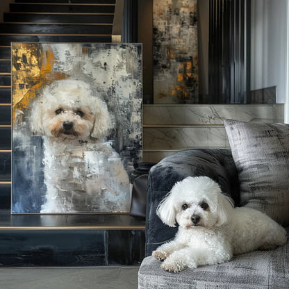 Custom 3D Embossed Canvas Painting-"Frosted Glass"