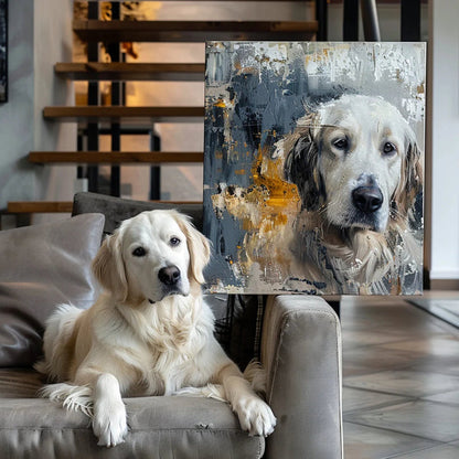 Custom 3D Embossed Canvas Painting-"Frosted Glass"