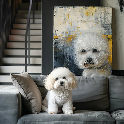 Custom 3D Embossed Canvas Painting-"Frosted Glass"