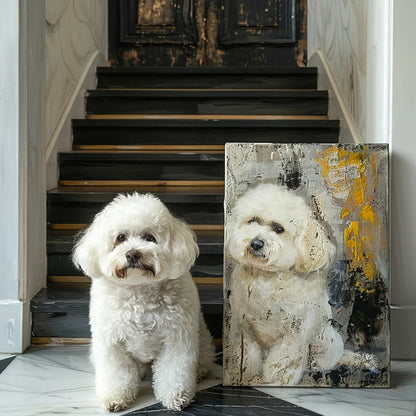 Custom 3D Embossed Canvas Painting-"Frosted Glass"