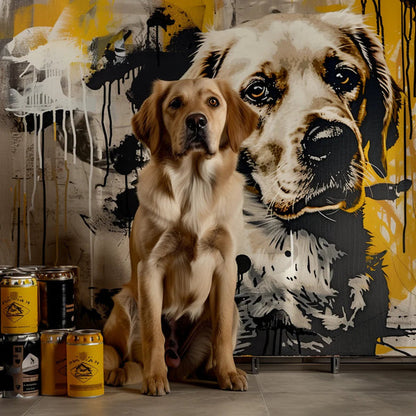 Custom 3D Embossed Canvas Painting-"Graffiti-Black&White Ink"