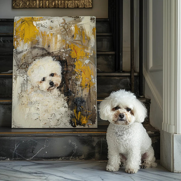 Custom 3D Embossed Canvas Painting-"Graffiti-Black&White Ink"