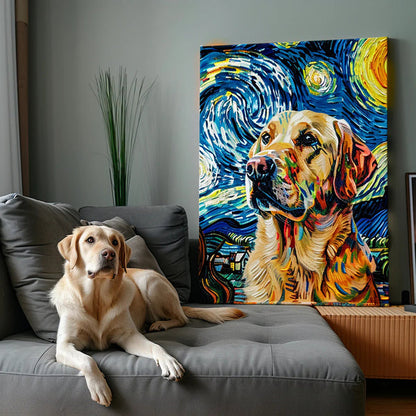 Custom 3D Embossed Canvas Painting-"VG-Starry Night"