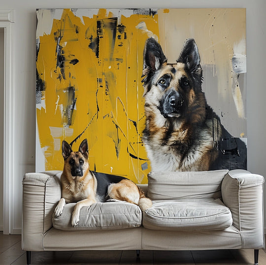 Custom 3D Embossed Canvas Painting-"Ginkgo in the Rain"