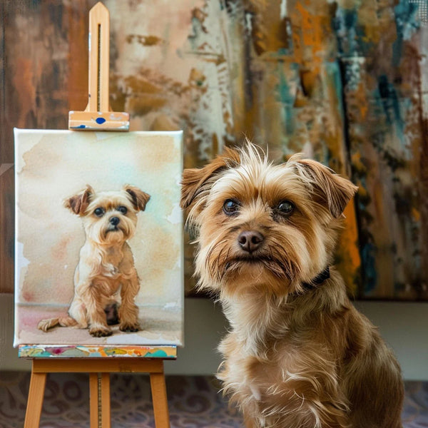 Custom 3D Embossed Canvas Painting-"Watercolor"