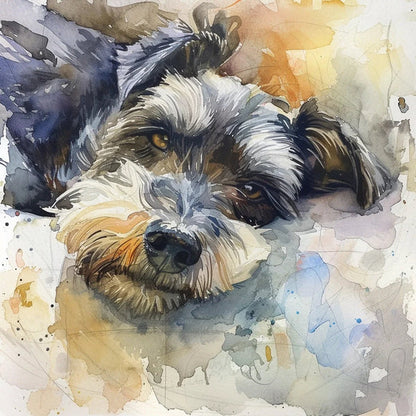 Custom 3D Embossed Canvas Painting-"Watercolor"