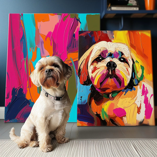 Custom 3D Embossed Canvas Painting-"Neo-Pop"