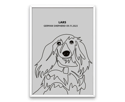 Custom Pet Silhouette Photo Frame