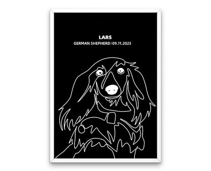 Custom Pet Silhouette Photo Frame