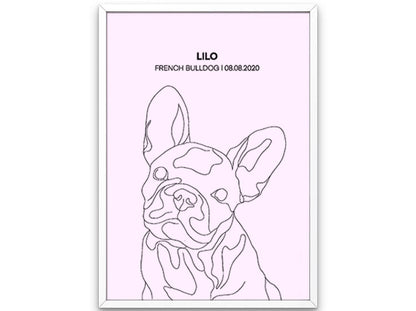 Custom Pet Silhouette Photo Frame