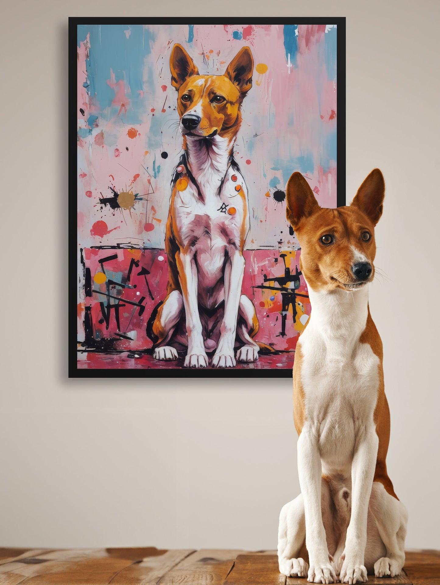Basquiat Style Custom Pet Portrait – Art Print