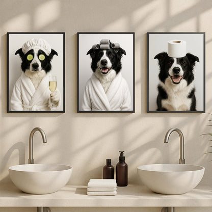 Custom Funny Pet Bathroom Wall Art