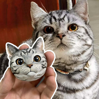Custom Pet Sculpture – Multifunctional Pet Portrait Fridge Magnet and Car Air Freshener