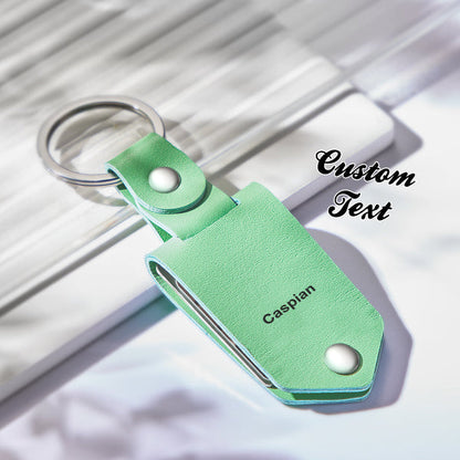 🌟Personalized Leather Photo Keychains Custom Engraved Text Commemorative Keychain Anniversary Wedding Gifts