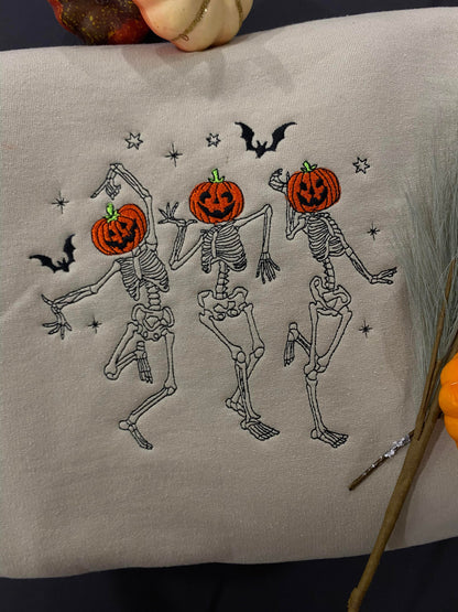 🎃🔥（Best seller）Embroidered Haunted Pumpkin Hoodie/Sweatshirt