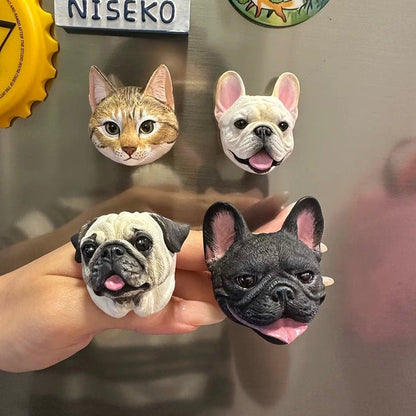 Custom Pet Sculpture – Multifunctional Pet Portrait Fridge Magnet and Car Air Freshener