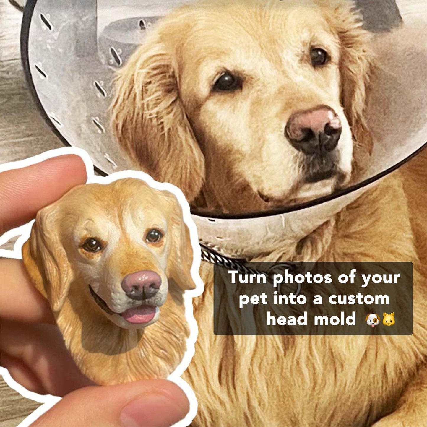 Custom Pet Sculpture – Multifunctional Pet Portrait Fridge Magnet and Car Air Freshener