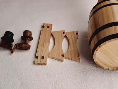 🥂Personalized - Custom Engraved American Premium Oak Aging Barrel - Age your own Whiskey, Beer, Wine, Bourbon, Tequila, Rum, Hot Sauce & More | Barrel Aged (3 Liters)