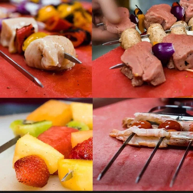 🔥Hot Sale Reusable 3 Way Grill Skewers - BBQ GrillSavant（buy one get one free）