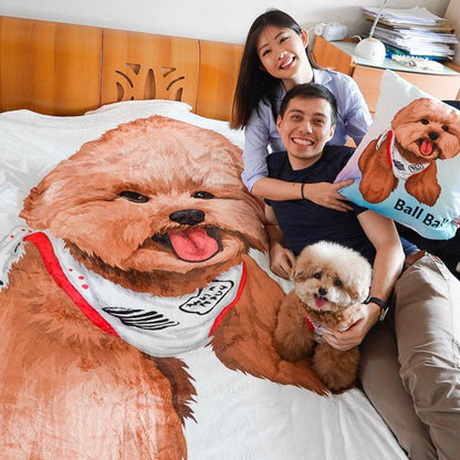 Your Pet on a Blanket