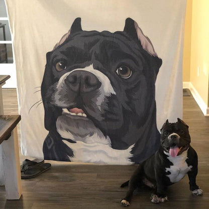 Your Pet on a Blanket