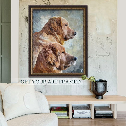 Oil painting commission, Custom oil portrait, Custom dog oil painting